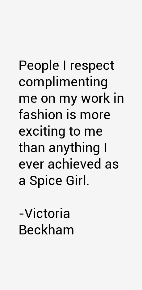 Victoria Beckham Quotes