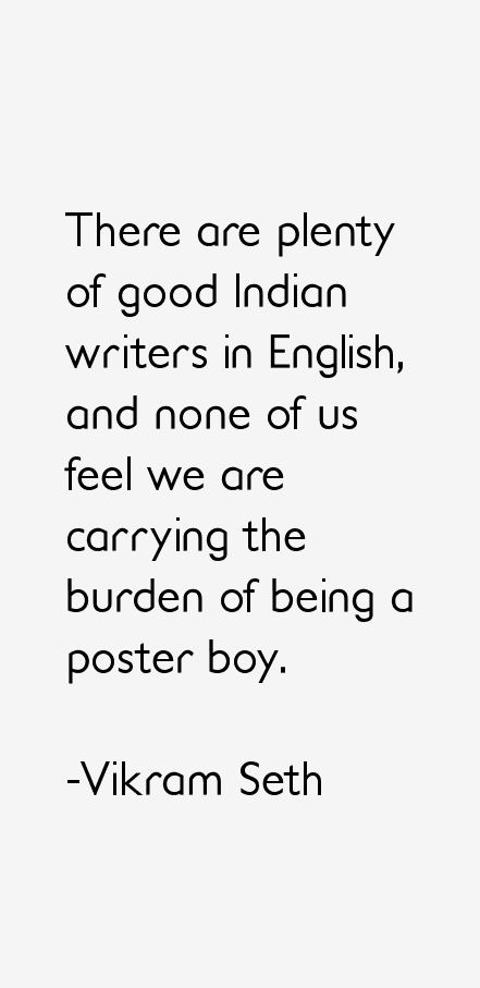 Vikram Seth Quotes