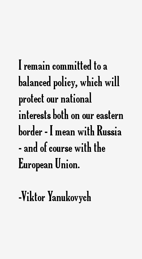 Viktor Yanukovych Quotes
