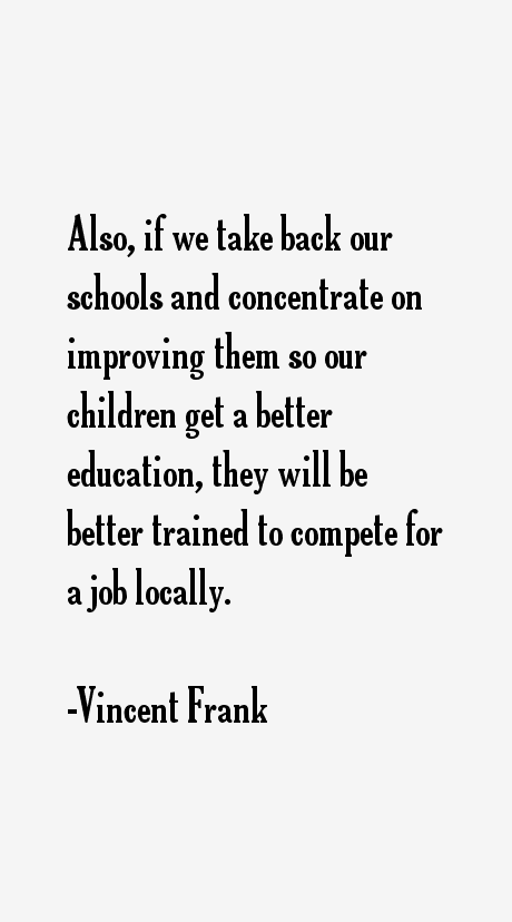 Vincent Frank Quotes