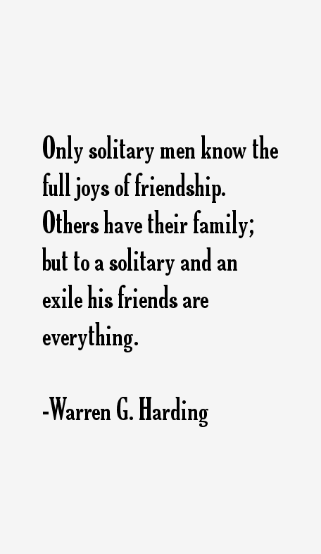 Warren G. Harding Quotes