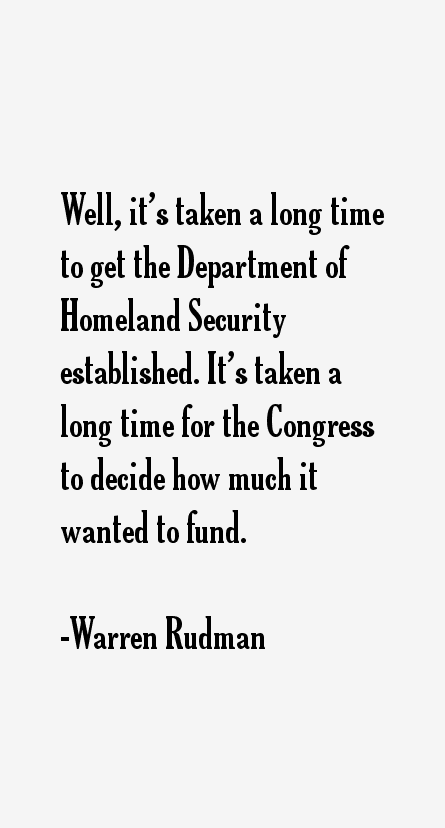 Warren Rudman Quotes