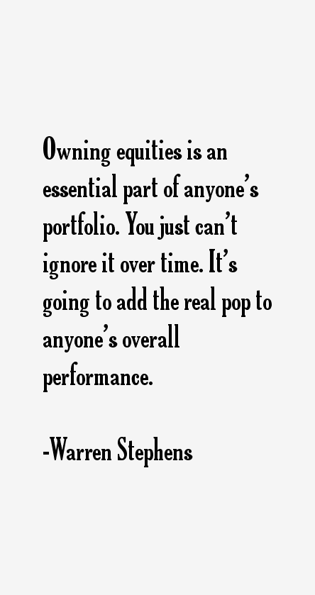 Warren Stephens Quotes