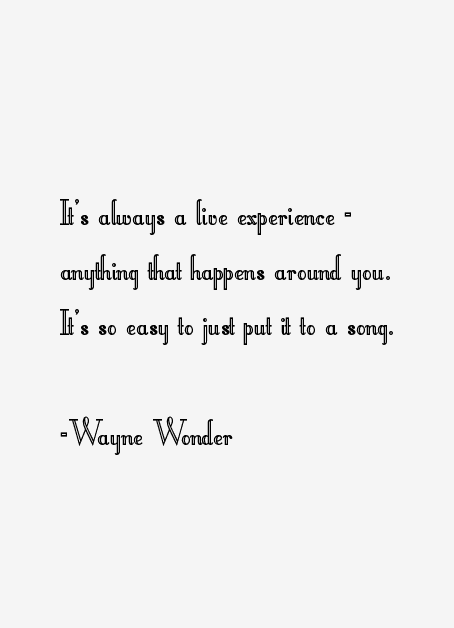Wayne Wonder Quotes