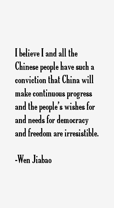 Wen Jiabao Quotes