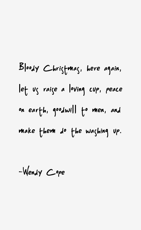 Wendy Cope Quotes