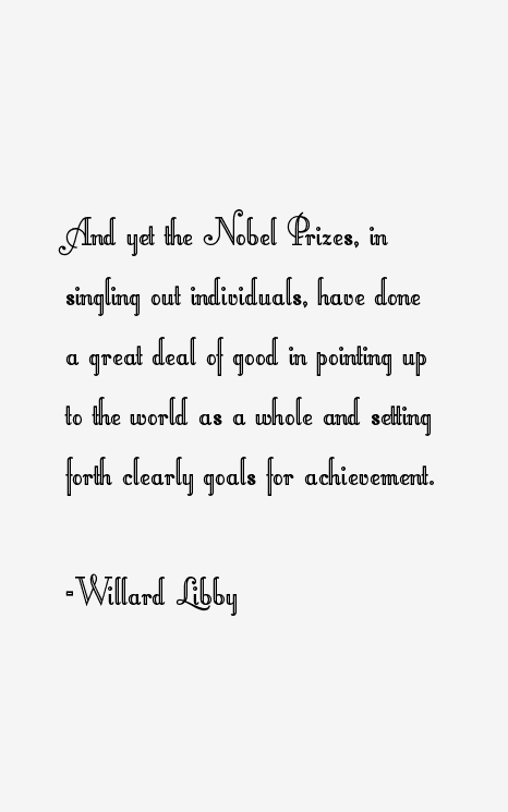 Willard Libby Quotes