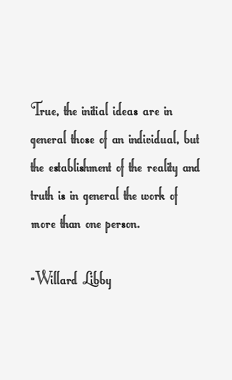 Willard Libby Quotes