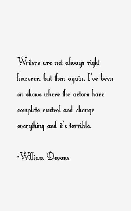 William Devane Quotes