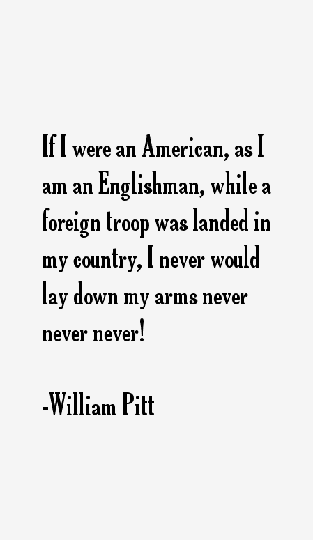 William Pitt Quotes