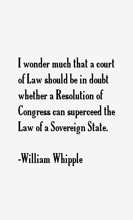 William Whipple Quotes