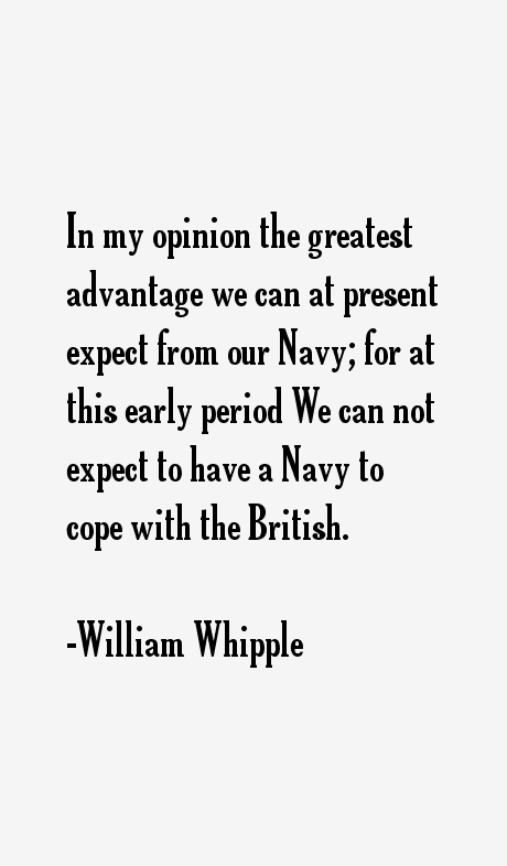 William Whipple Quotes
