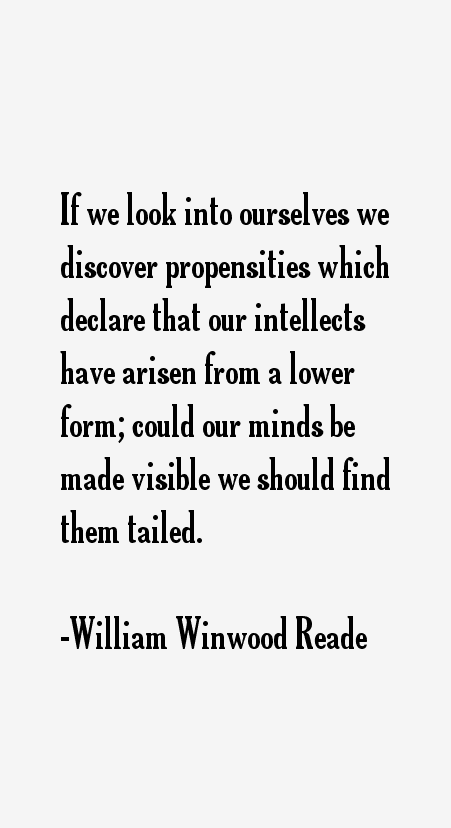 William Winwood Reade Quotes