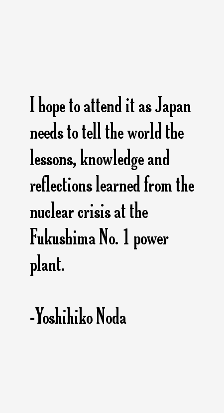 Yoshihiko Noda Quotes
