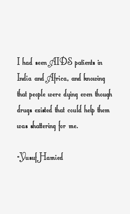 Yusuf Hamied Quotes